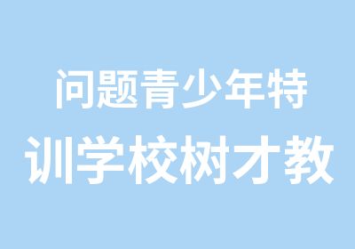 问题青少年特训学校树才教育