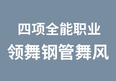 四项全能职业领舞钢管舞风情艳秀舞爵士舞