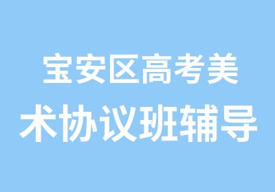 宝安区高考美术协议班辅导