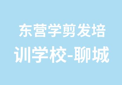 东营学剪发培训学校-聊城想学美发去哪学