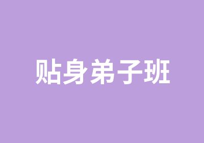 贴身弟子班