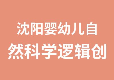 沈阳婴幼儿自然科学逻辑创造能力开发