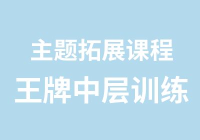 主题拓展课程中层训练