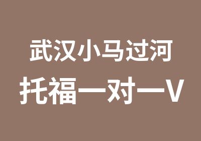 武汉小马过河托福VIP小时