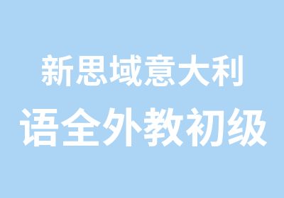 新思域意大利语全外教初级班培训