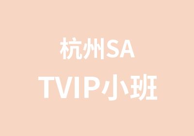 杭州SATVIP小班