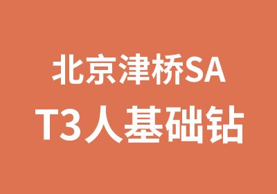 北京津桥SAT3人基础钻石班