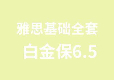 雅思基础白金保6.5分班