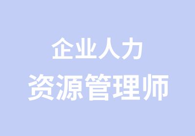 企业人力资源管理师