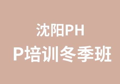 沈阳PHP培训冬季班