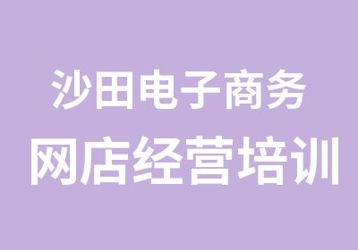 沙田电子商务网店经营培训班