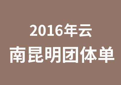 2016年云南昆明团体单位会计年检