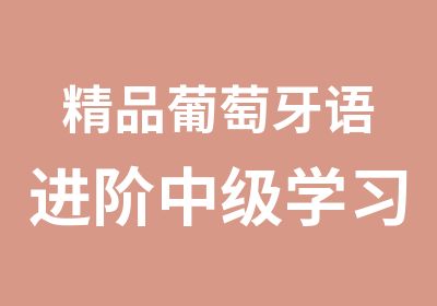 精品葡萄牙语进阶中级学习班