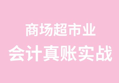 商场超市业会计真账实战