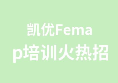 凯优Femap培训火热招生