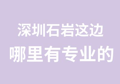 深圳石岩这边哪里有专业的室内设计培训机构