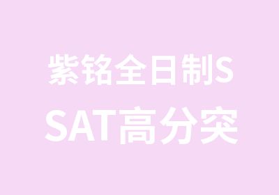 紫铭SSAT突破班培训