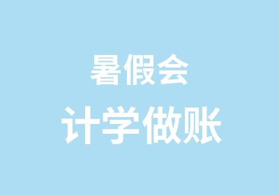 暑假会计学做账