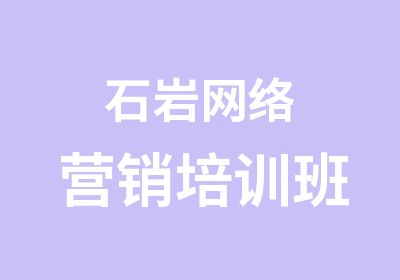 石岩网络营销培训班