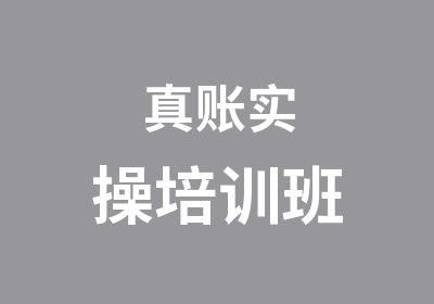 真账实操培训班