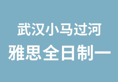 武汉小马过河雅思冲刺级辅导班