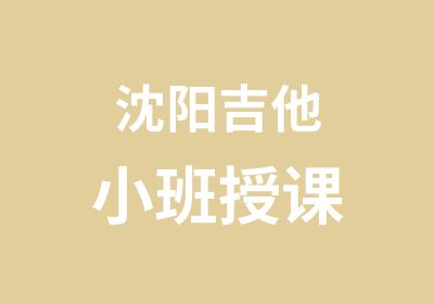 沈阳吉他小班授课