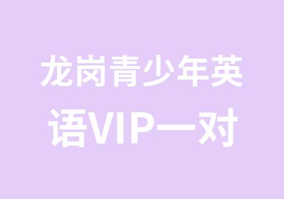 龙岗青少年英语VIP辅导课程