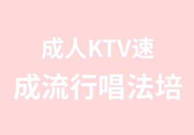 成人KTV速成流行唱法培训乐兴音乐