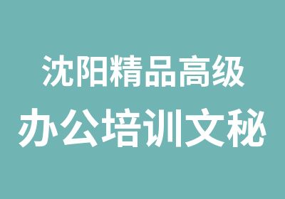 沈阳精品办公培训文秘培训