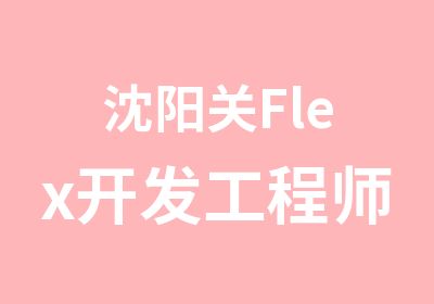 沈阳关Flex开发工程师