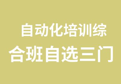 自动化培训综合班自选三门