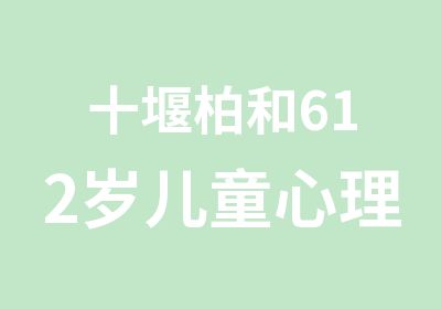 十堰柏和612岁儿童心理陪伴与课业辅导