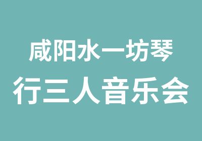 咸阳水一坊琴行三人音乐会