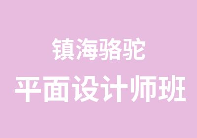 镇海骆驼平面设计师班