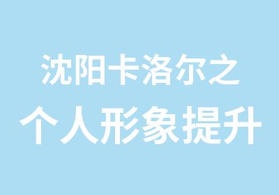 沈阳卡洛尔之个人形象提升培训