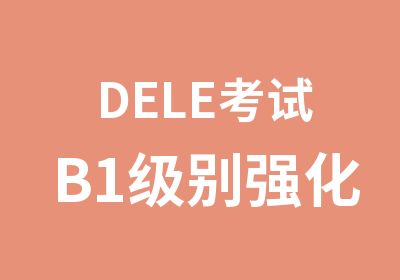 DELE考试B1强化课程