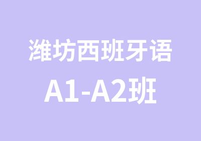 潍坊西班牙语A1-A2班