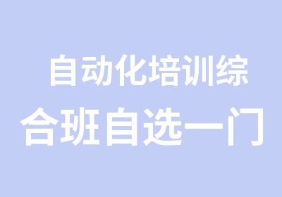 自动化培训综合班自选一门