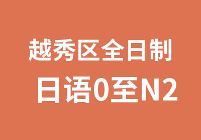 越秀区日语0至N2学习班