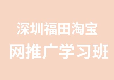 深圳福田网推广学习班