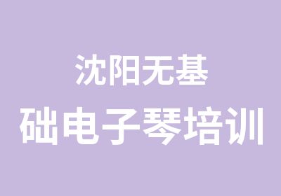 沈阳无基础电子琴培训