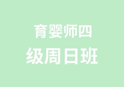 育婴师四级周日班