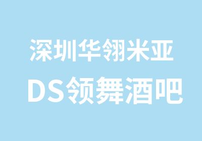 深圳华翎米亚DS领舞酒吧热舞培训