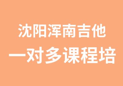 沈阳浑南吉他一对多课程培训