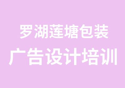 罗湖莲塘包装广告设计培训学校