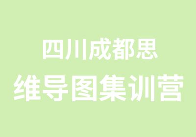 四川成都思维导图集训营