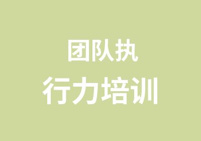 团队执行力培训