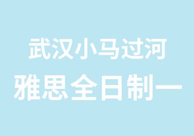 武汉小马过河雅思强化级辅导班