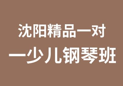 沈阳精品少儿钢琴班