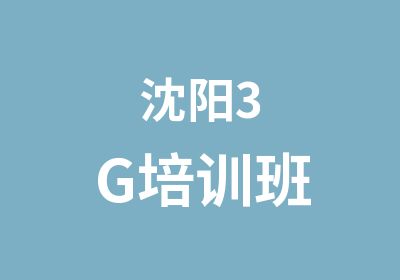 沈阳3G培训班